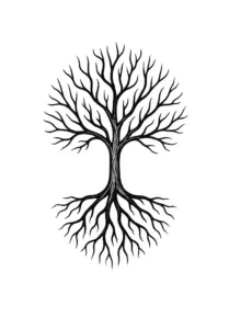 baum-mit-wurzeln-und-aesten-tattoovorlage