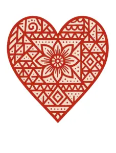 geometrisches-herz-mit-blumenmustern