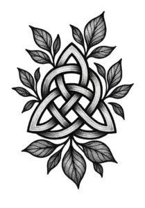 keltischer-knoten-mit-blattmotiven