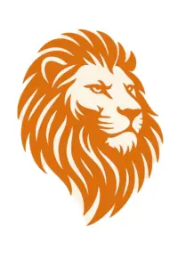 stilisierter-loewe-mit-maehne-tattoo-vorlage