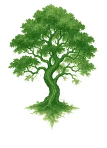 tattoovorlage-baum-ruecken-in-gruen