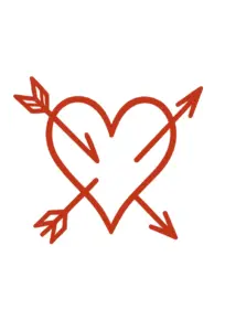 tattoovorlage-herz-mit-pfeilen-fuer-brusttattoo