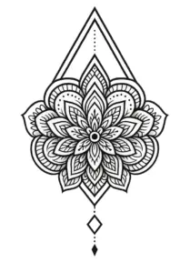 tattoovorlage-mandala-geometrische-formen-schwarz-weiss