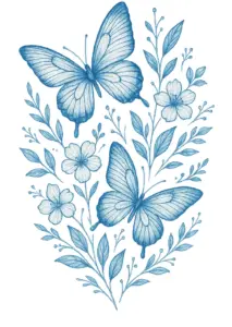 tattoovorlage-mit-schmetterlingen-und-blumen