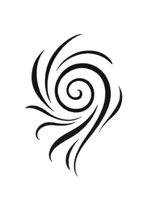 tattoovorlage-tribal-design-mit-spiralen-und-geschwungenen-linien