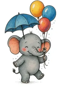 verspielter-elefant-mit-regenschirm-bunten-ballons